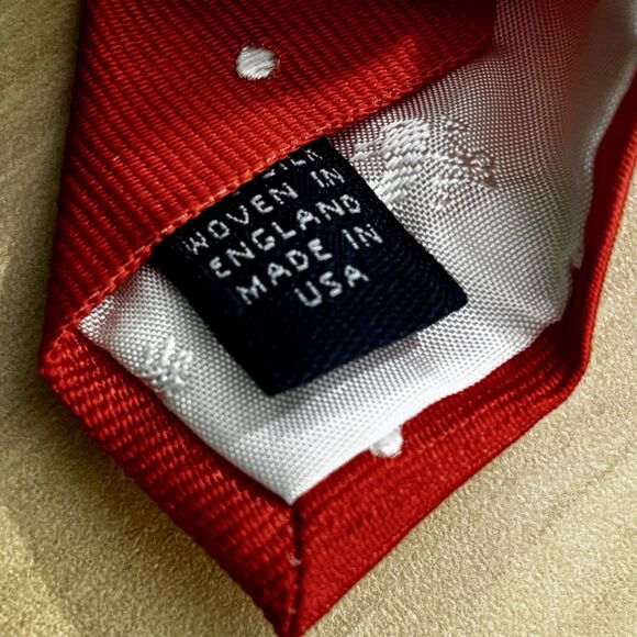 Brooks Brothers Orange Polkadot Silk Necktie Tie Men's NEW Work Wedding Date Dad - Picture 3 of 4